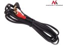 Maclean Przewód mini jack 3,5mm kątowy 2RCA 1m MCTV-824 Czarny