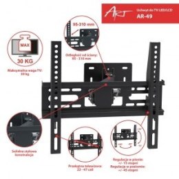 ART Uchwyt do LCD/LED 22-47