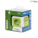 GreenBlue MagicCube poczwórne gniazdko prądowe, 2 wejścia usb 1,4m GB118