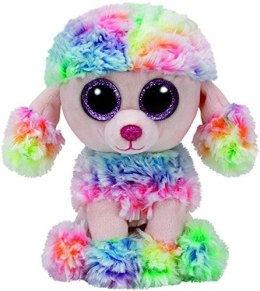 Meteor Maskotka TY Beanie Boos Poofie - wielobarwny pudel, 15 cm