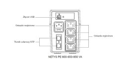 Socomec UPS NETYS PE 650VA/360W 230V/AVR/4XIEC,USB,LED