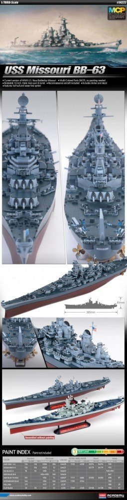 Academy BB-63 USS Missouri 1/700