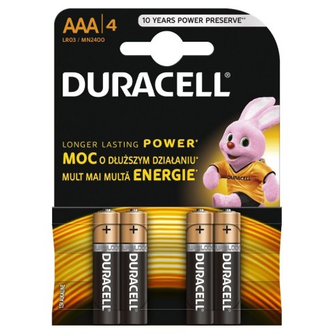 Duracell Basic AAA/LR03 4szt kartonik