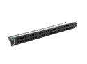 Lanberg Patch Panel 48 Port 1U Kat.6 czarny