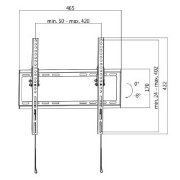 LogiLink Uchwyt ścienny LCD/LED VESA 400x400, 32-55'