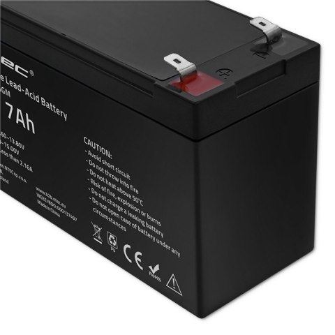 Qoltec Akumulator żelowy | 12V | 7Ah | max.72A | AGM