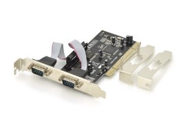 Digitus Karta rozszerzeń/Kontroler RS232 PCI, 2xDB9, Low Profile, Chipset: MCS9865