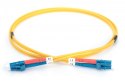 Digitus Patchcord FO SM 09/125 OS2 LC-LC duplex 1m Żółty