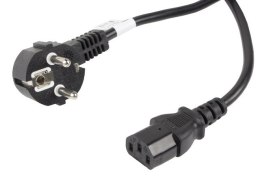 Lanberg Kabel zasilający CEE 7/7 - IEC 320 C13 VDE 10M czarny