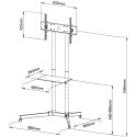 Techly Stojak mobilny LCD/LED 30-65cali,60kg, regulowany