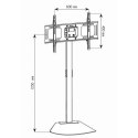 Techly Stojak podłogowy LCD/LED 32-70cali regulowany czarny