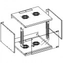 Techly Szafa wisząca ECO 19cali 6U/450mm zmontowana, szara