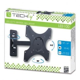 Techly Uchwyt ścienny LCD/LED 19-37cali czarny, 25kg