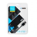 IBOX Hub USB 3.0 4-porty, slim IUH3F56 Czarny