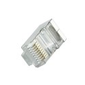 LogiLink Wtyki RJ45 CAT.6 z osłoną, 100szt. ekranowane, biały