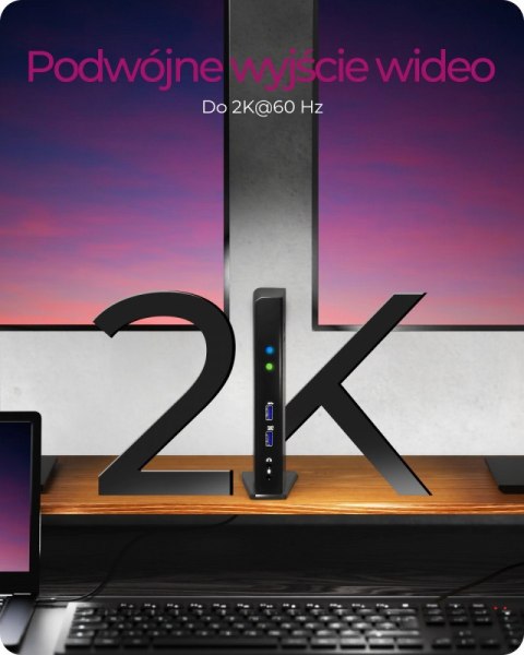 IcyBox IB-DK2241AC USB,HDMI,LAN,DVI-I,Mic