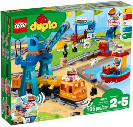 LEGO Klocki DUPLO 10875 Pociąg towarowy