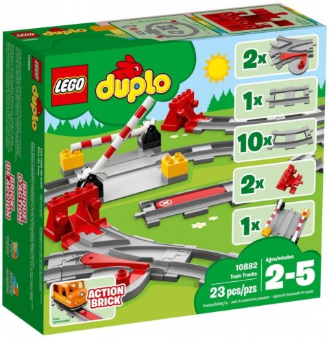 LEGO Klocki DUPLO 10882 Tory kolejowe