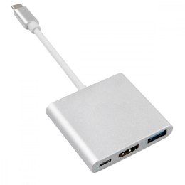 Maclean Adapter USB-C - HDMI / USB 3.0 / USB-C MCTV-840