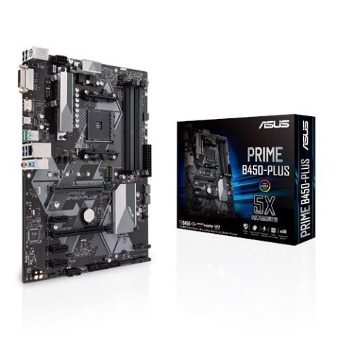 Asus Płyta główna PRIME B450-PLUS AM4 4DDR4 DVI/HDMI/M.2 ATX