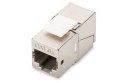 Digitus Moduł (gniazdo) Keystone RJ45 (8P8C) kat.6A, STP, ekranowany, stalowy, opaska czarna, beznarzędziowy