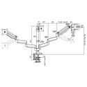 LogiLink Aluminiowy uchwyt na 3 monitory 13-27, max.8kg