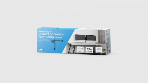 TB Uchwyt TB-MO2 do dwóch monitorów dwuramienny do 27 cali 10kg VESA 100