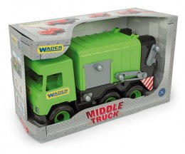 Wader Śmieciarka zielona Middle Truck w kartonie