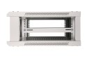 Extralink Szafka wisząca rack 4U 600x600 szara szklane drzwi