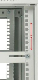 Extralink Szafka wisząca rack 6U 600x450 szara z metalowymi drzwiami