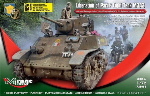 Mirage Model plastikowy Stuart M3A3 Wyzwolenie Paryż