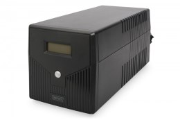 Digitus Zasilacz awaryjny UPS Line-Ineractive LCD, 2000VA/1200W, 2x12V/9Ah, AVR, 4xSCHUKO, USB, RS232, RJ45