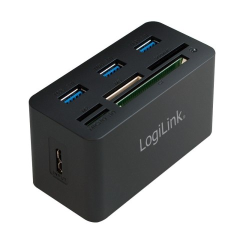 LogiLink Hub USB 3.0, 3 porty, z czytnikiem kart pamięci