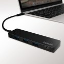 LogiLink Hub USB-C 3.1 4-porty ultra slim, czarny