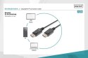 Digitus Kabel połączeniowy DisplayPort z zatrzaskami 1080p 60Hz FHD Typ DP/DP M/M czarny 1m