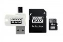 GOODRAM Karta microSDHC 16GB CL10 + adapter + czytnik