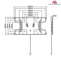 Maclean Uchwyt do TV OLED 32-65 max 30kg MC-809