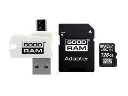 GOODRAM Karta microSDHC 128GB CL10 + adapter + czytnik