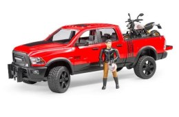 BRUDER Pojazd Dodge RAM 2500 Power wagon z motorem Ducati