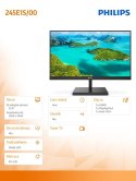 Philips Monitor 245E1S 23.8 cala IPS HDMI DP FreeSync