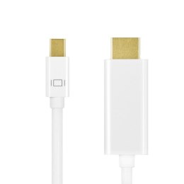 LogiLink Kabel mini DisplayPort do HDMI,4K, 2m Biały