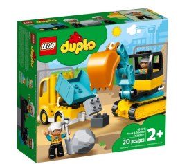 LEGO Klocki DUPLO 10931 Ciężarówka i koparka gąsienicowa