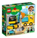 LEGO Klocki DUPLO 10931 Ciężarówka i koparka gąsienicowa