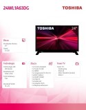 Toshiba Telewizor LED 24 cale 24WL1A63DG