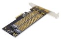 Digitus Karta rozszerzeń (Kontroler) M.2 NGFF/NVMe SSD PCIe 3.0 x4 SATA 110, 80, 60, 42, 30mm