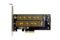 Digitus Karta rozszerzeń (Kontroler) M.2 NGFF/NVMe SSD PCIe 3.0 x4 SATA 110, 80, 60, 42, 30mm