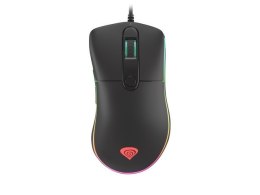 Natec Mysz Genesis Krypton 510 8000 DPI podświetlenie RGB dla graczy Czarna