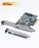 IcyBox IB-PCI1901-C32 Karta PCIe, TYPE-C USB 3.2 (Gen 2x2)