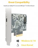 IcyBox IB-PCI1901-C32 Karta PCIe, TYPE-C USB 3.2 (Gen 2x2)