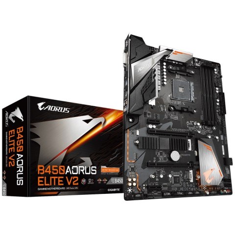 Gigabyte Płyta główna B450 AORUS ELITE V2 AM4 4DDR4 DVI/HDMI/M.2 ATX